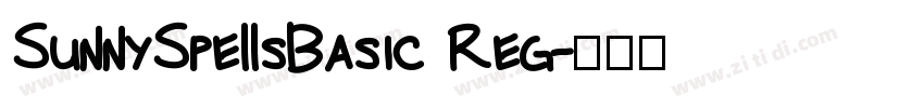 SunnySpellsBasic Reg字体转换